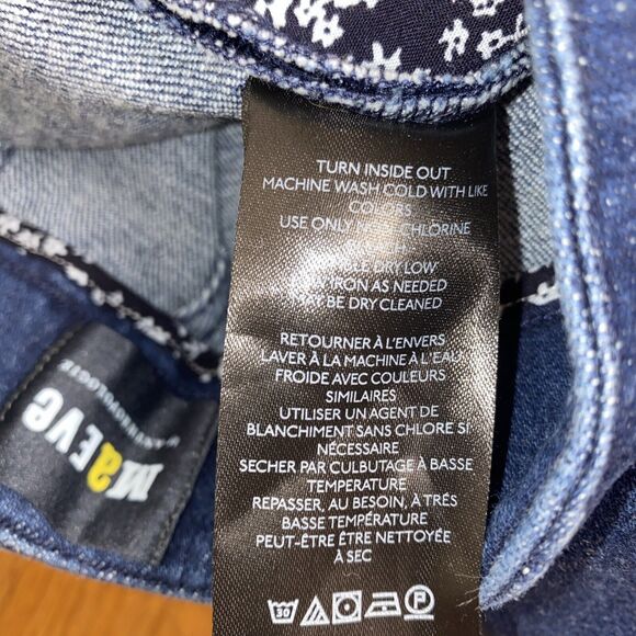 Maeve Anthropologie Women’s 26 High Rise Capri Jeans Dark Wash Straight Leg - Picture 7 of 10